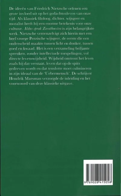 Aldus sprak Zarathoestra