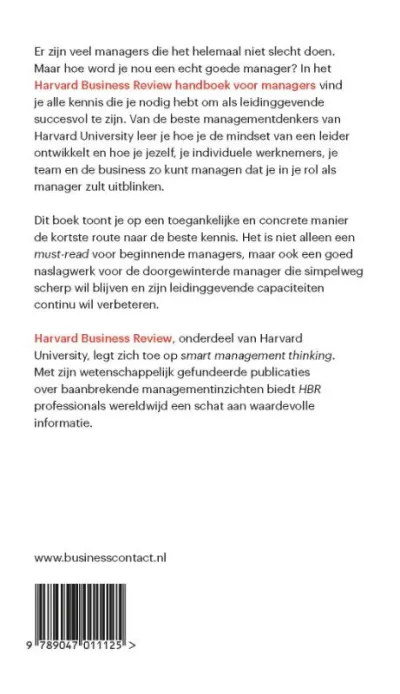 Harvard Business Review handboek voor managers