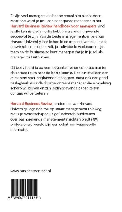 Harvard Business Review handboek voor managers