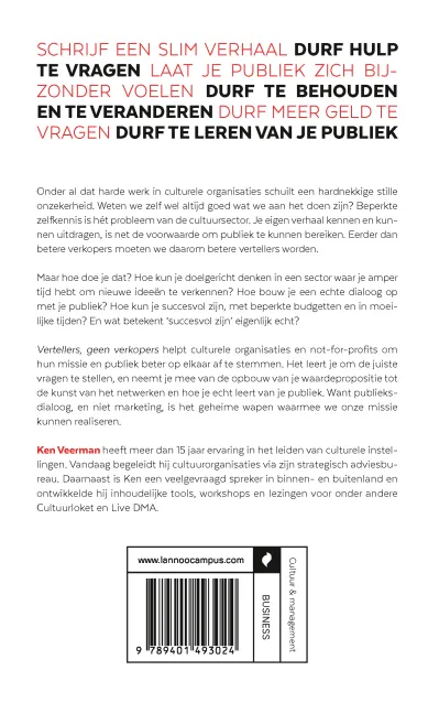 Vertellers, geen verkopers